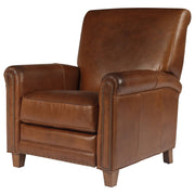 Norton Leather Recliner Chair, Vintage Whiskey