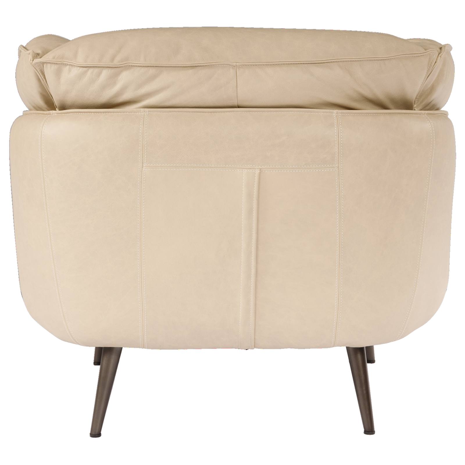Tramore Leather Armchair, Cappuccino White