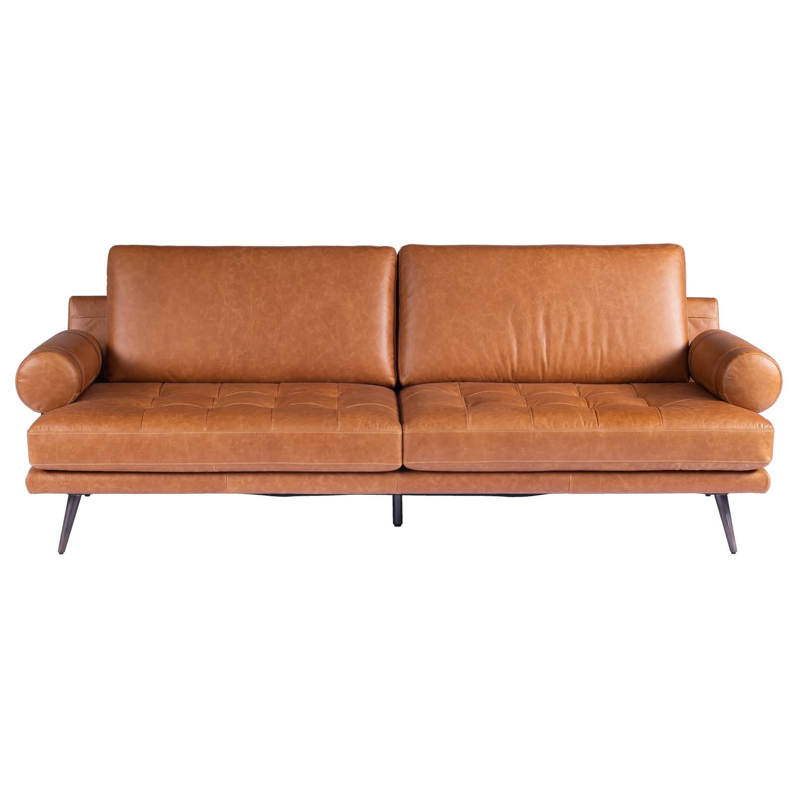 Arklow 3 Seater Leather Sofa, Natrual Tan