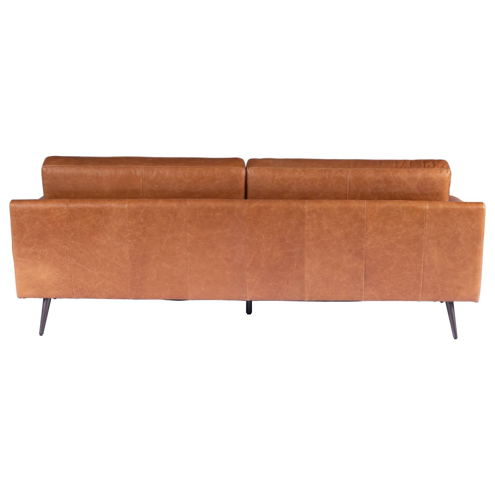 Arklow 3 Seater Leather Sofa, Natrual Tan