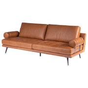 Arklow 3 Seater Leather Sofa, Natrual Tan