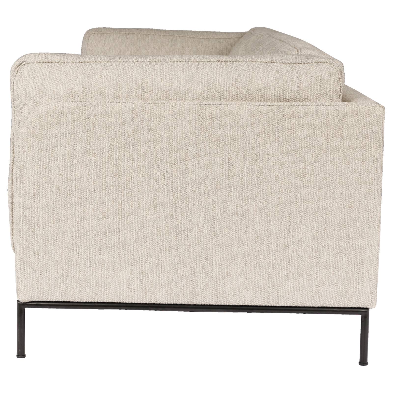 Allerdale 2.5 Seater Fabric Sofa, Cobblestone Grey