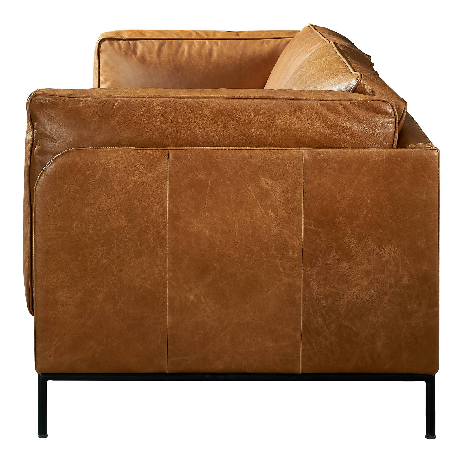Allerdale 2.5 Seater Leather Sofa, Natural Tan