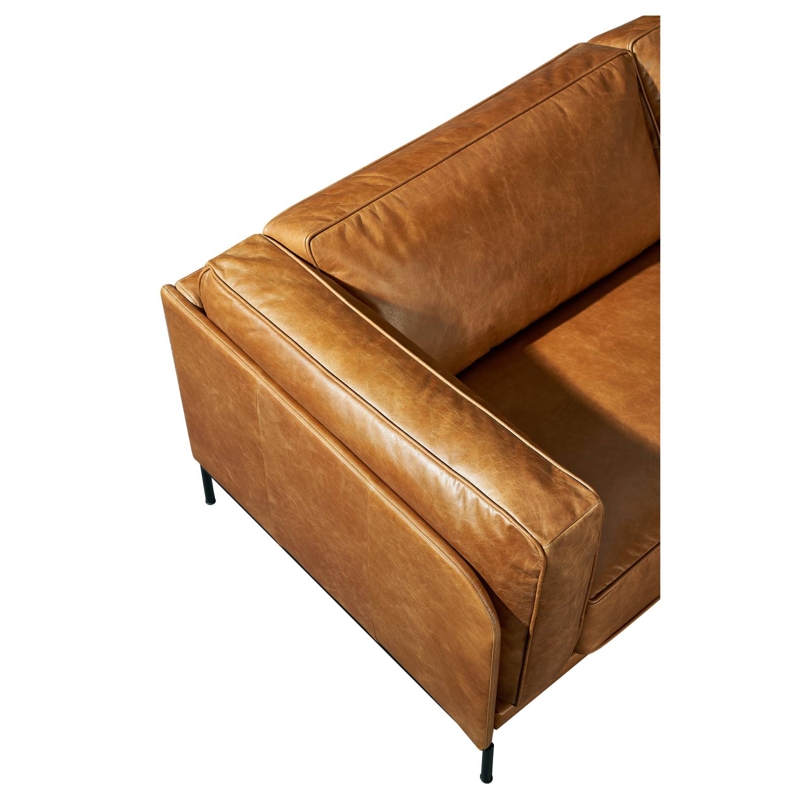 Allerdale 2.5 Seater Leather Sofa, Natural Tan