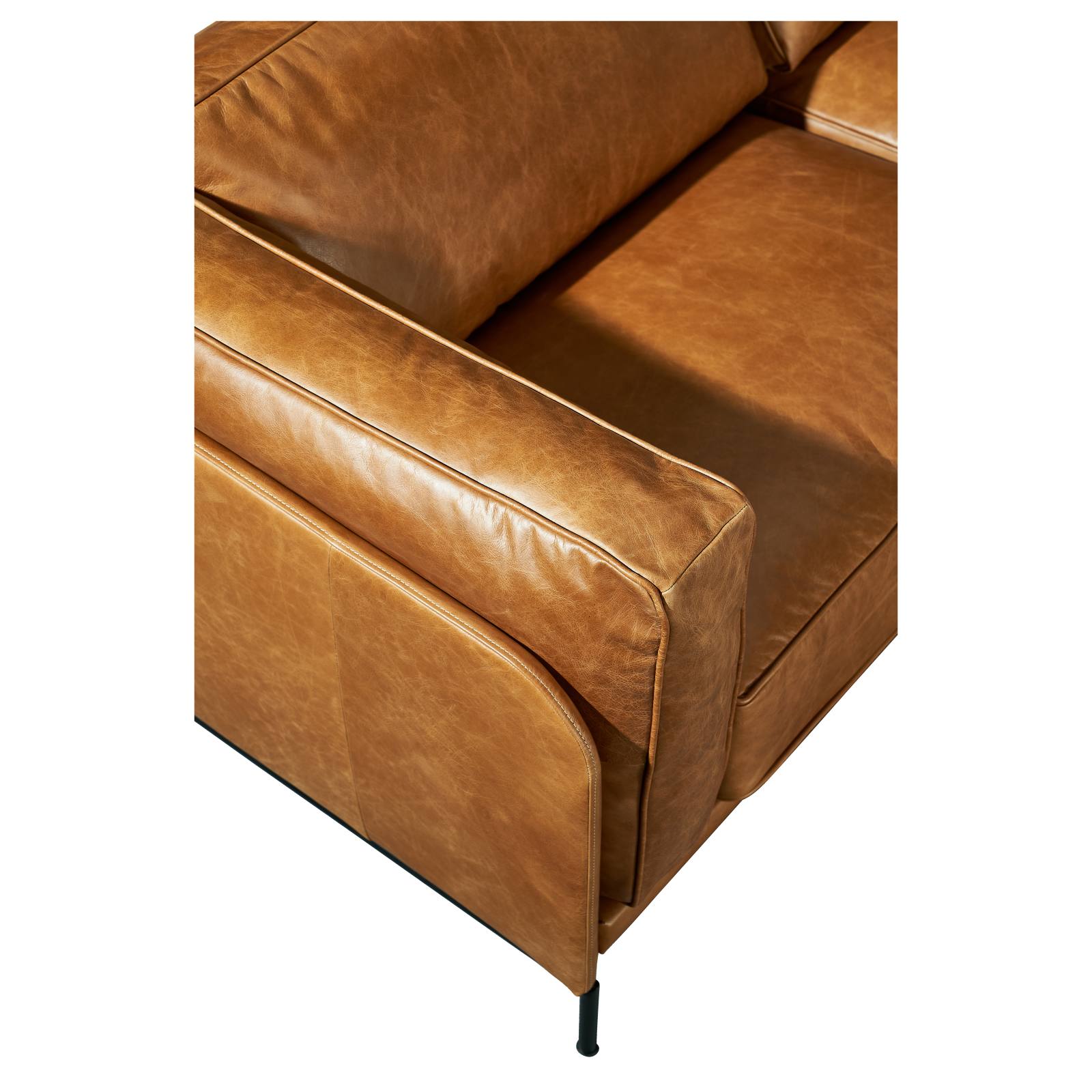 Allerdale 2.5 Seater Leather Sofa, Natural Tan