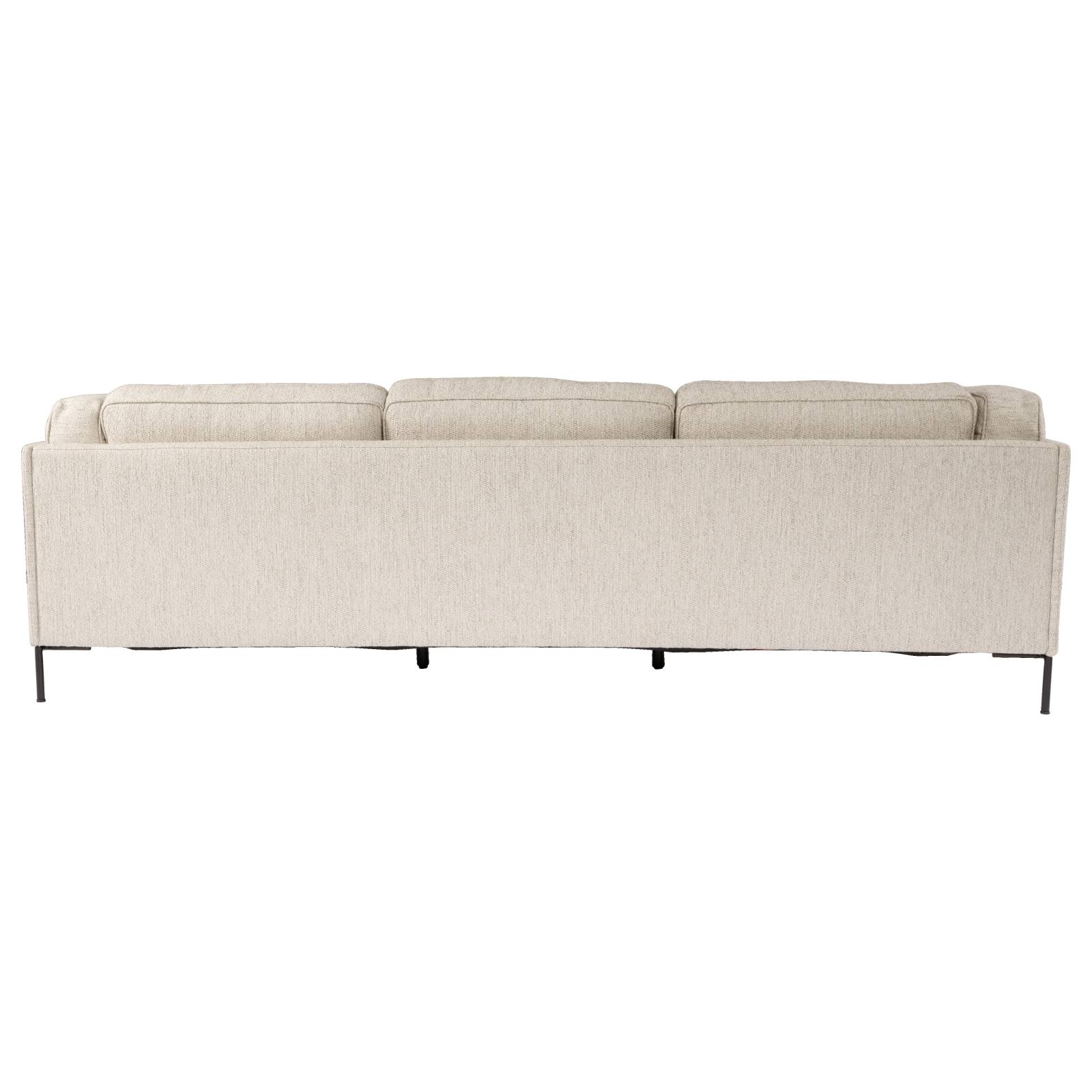 Allerdale 3.5 Seater Fabric Sofa, Cobblestone Grey