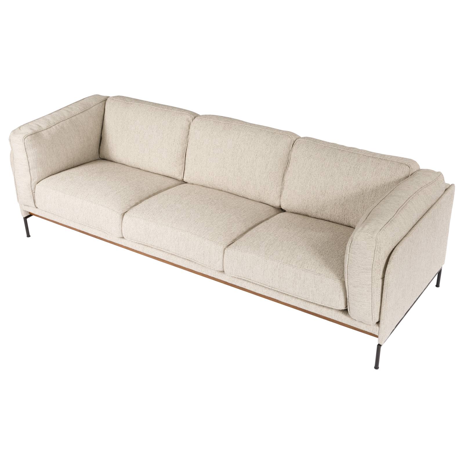 Allerdale 3.5 Seater Fabric Sofa, Cobblestone Grey