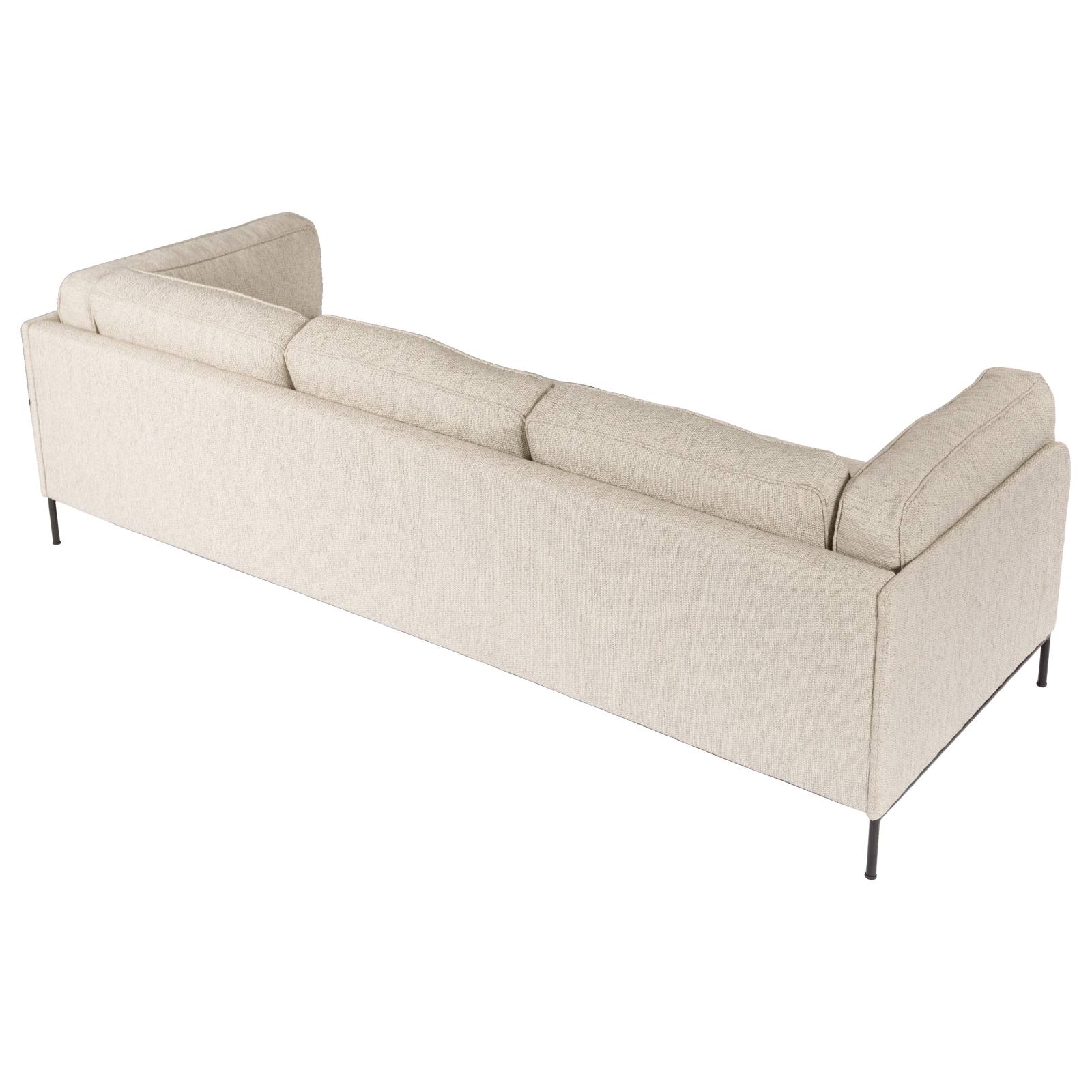 Allerdale 3.5 Seater Fabric Sofa, Cobblestone Grey