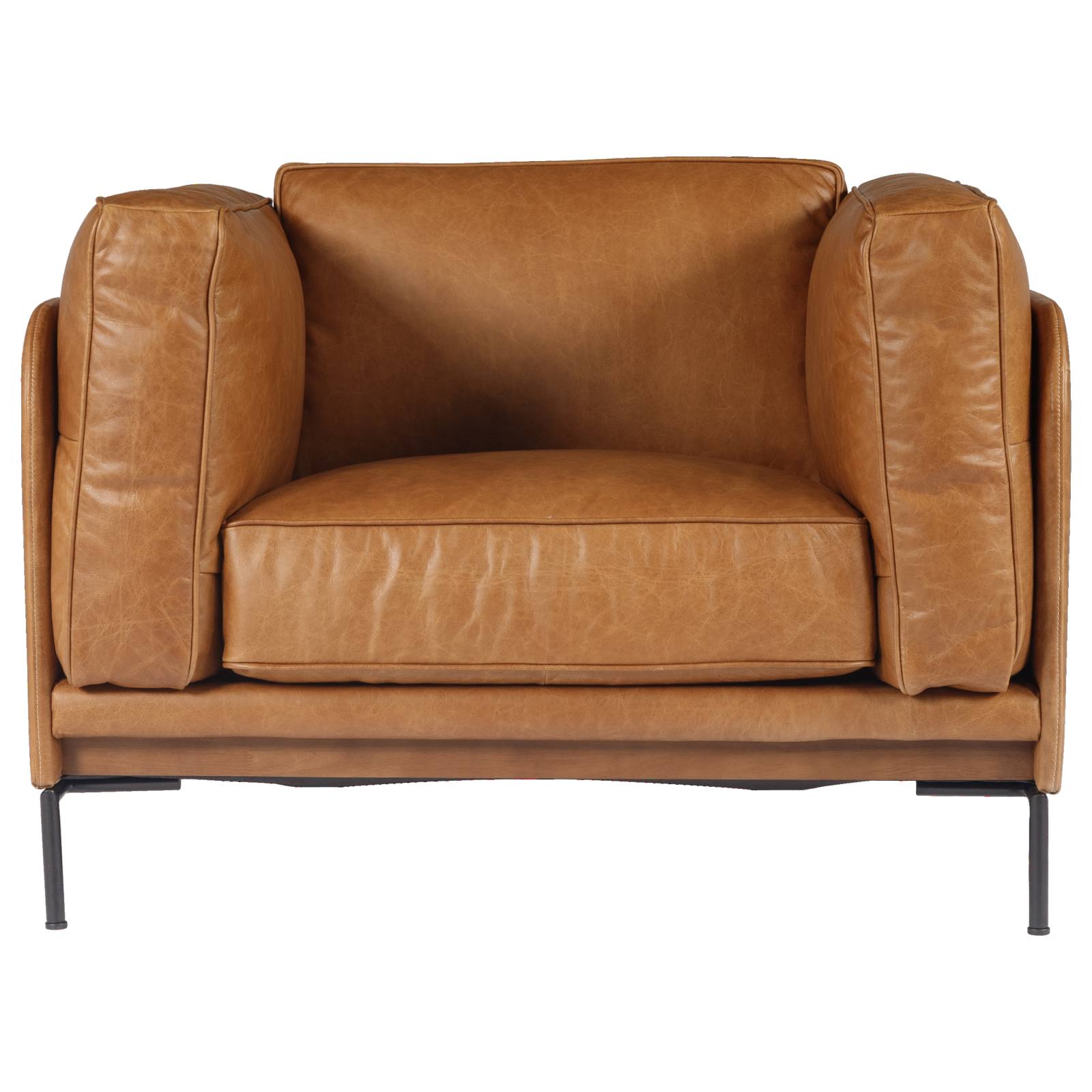 Allerdale Leather Armchair, Natural Tan