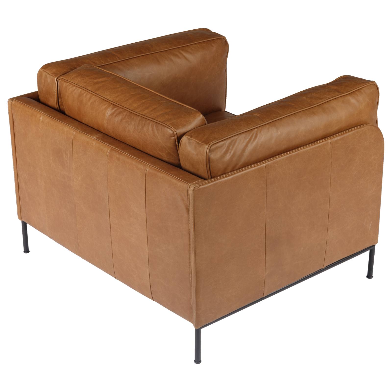 Allerdale Leather Armchair, Natural Tan