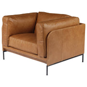 Allerdale Leather Armchair, Natural Tan