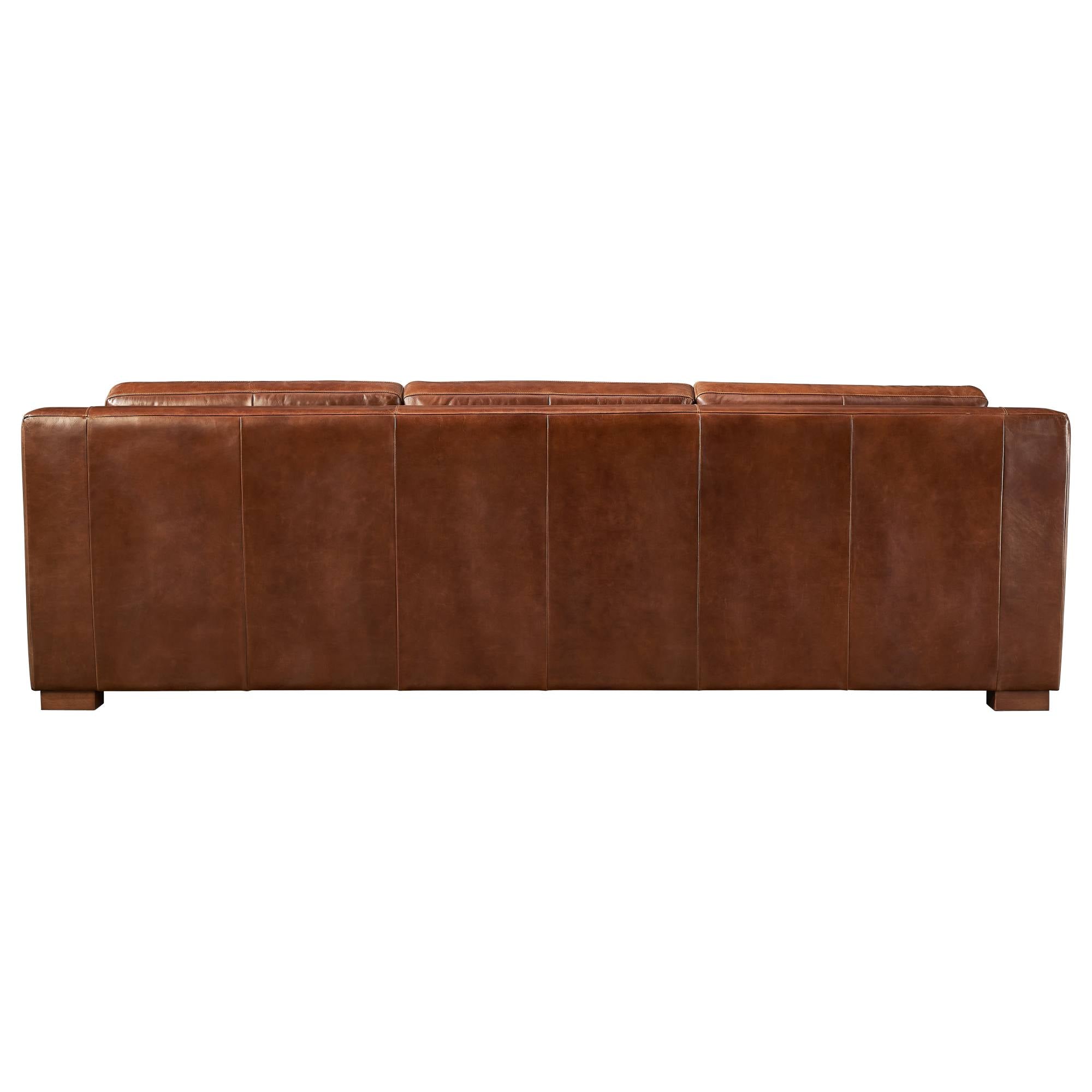 Celine Sofa 3.5 Seat Leather, Vintage Whiskey