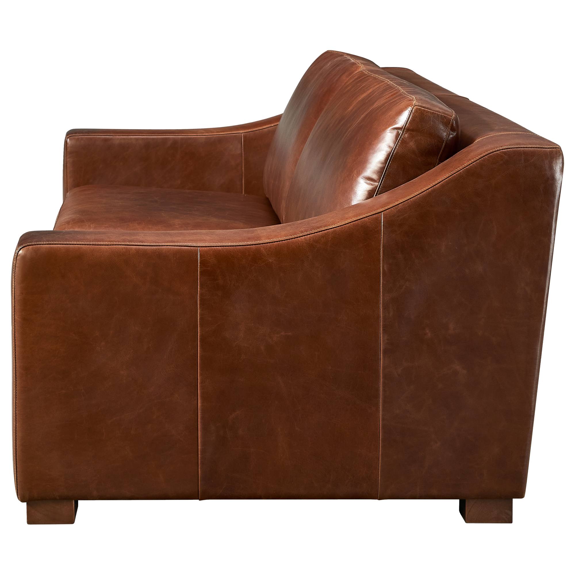Celine Sofa 3 Seat Leather, Vintage Whiskey