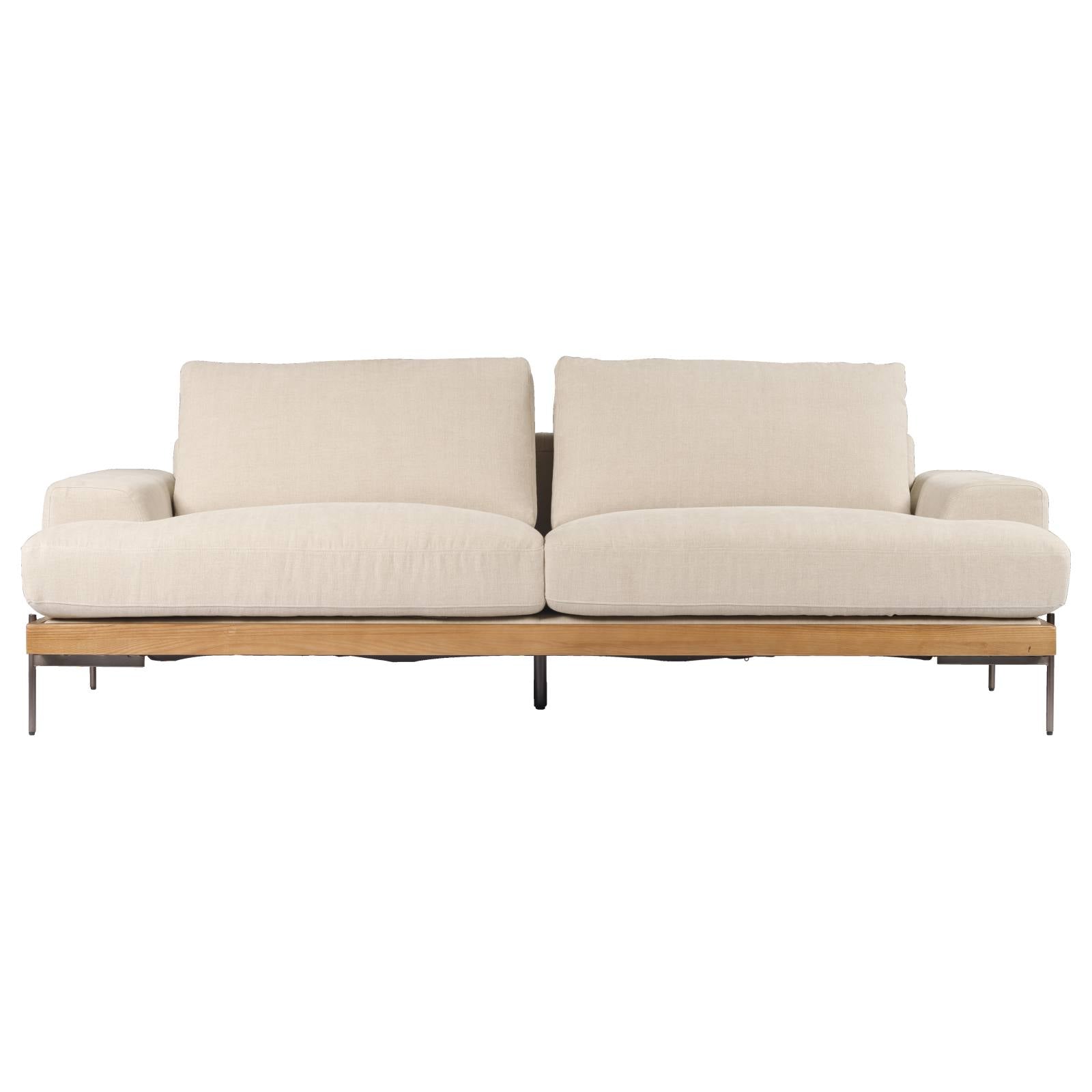 Belman 3 Seater Fabric Sofa, Light Grey