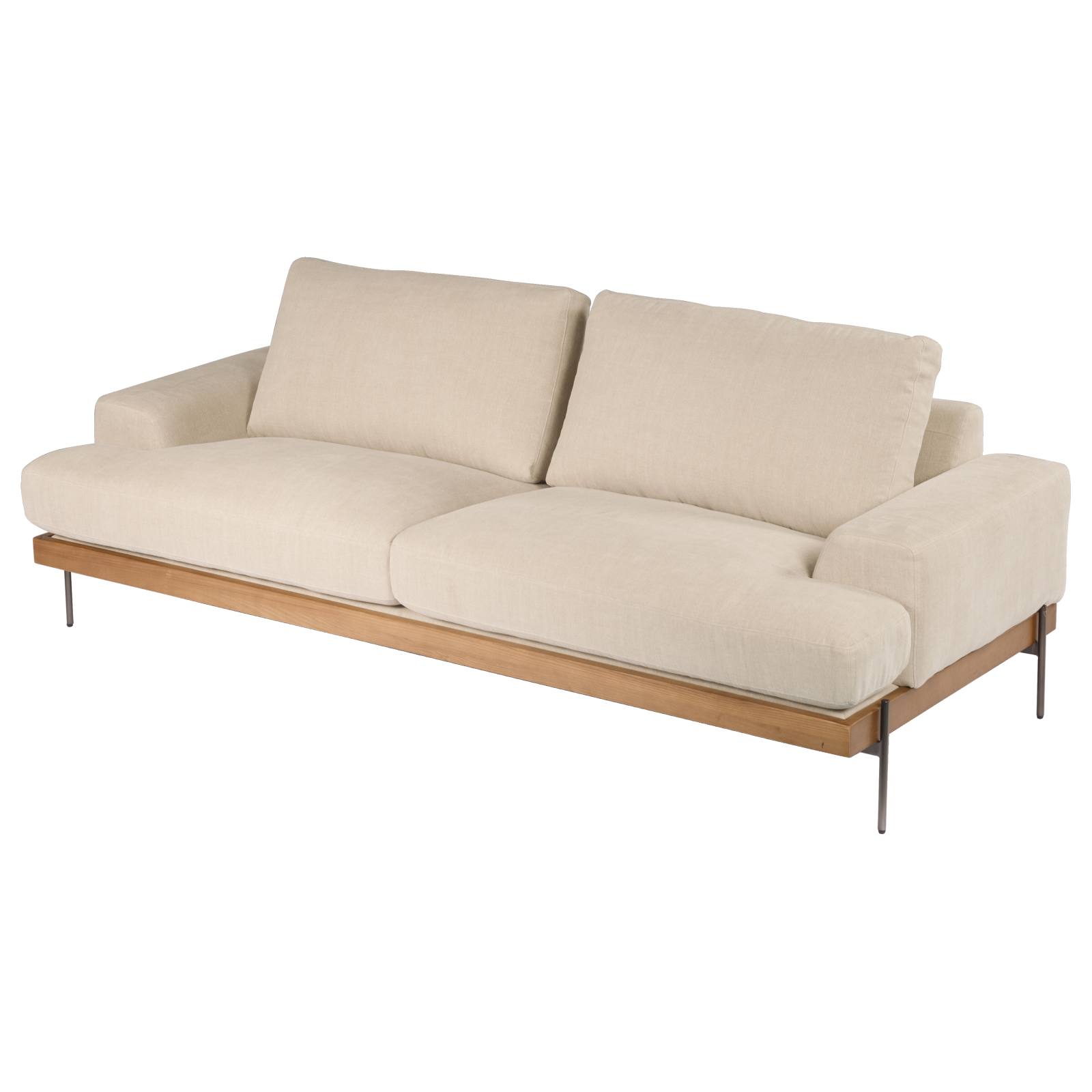 Belman 3 Seater Fabric Sofa, Light Grey