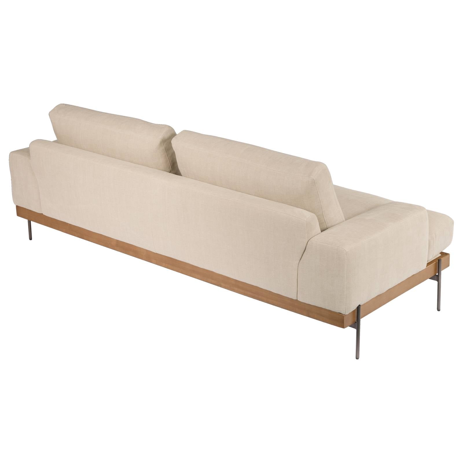 Belman 3 Seater Fabric Sofa, Light Grey