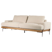 Belman 3 Seater Fabric Sofa, Light Grey