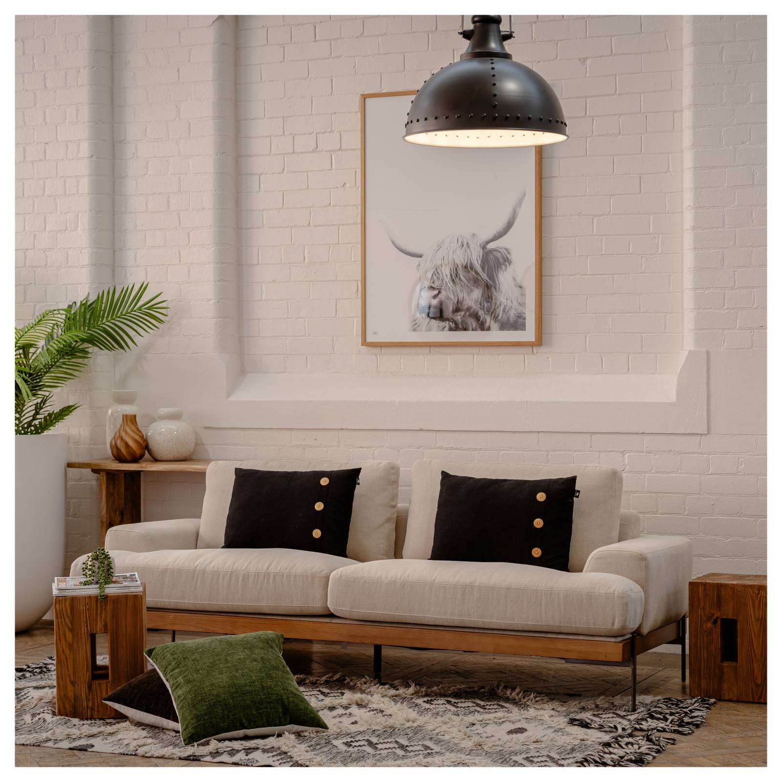 Belman 3 Seater Fabric Sofa, Light Grey