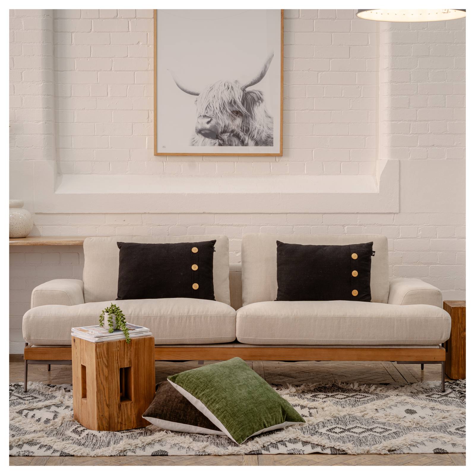 Belman 3 Seater Fabric Sofa, Light Grey