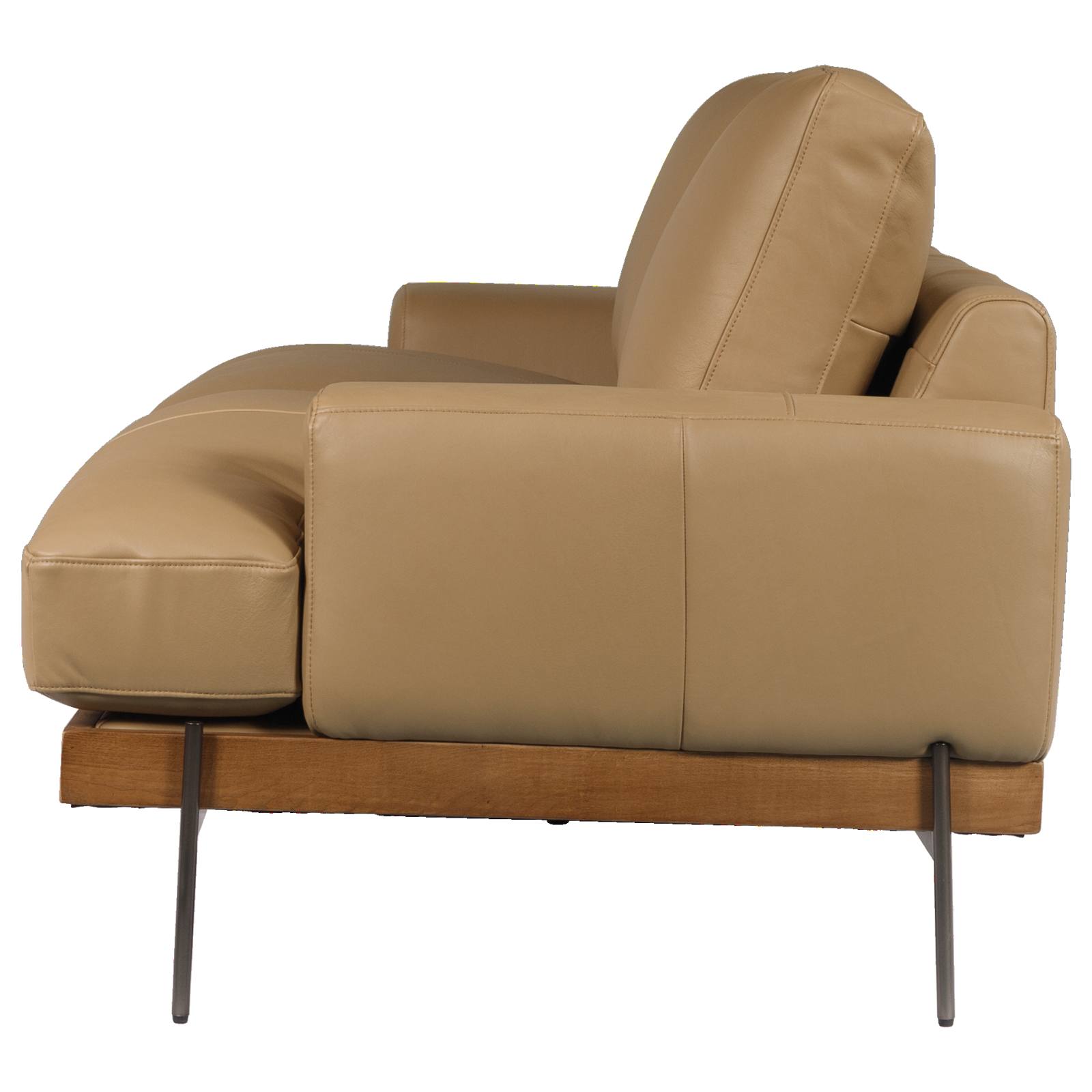 Belman 3 Seater Leather Sofa, Oatmeal