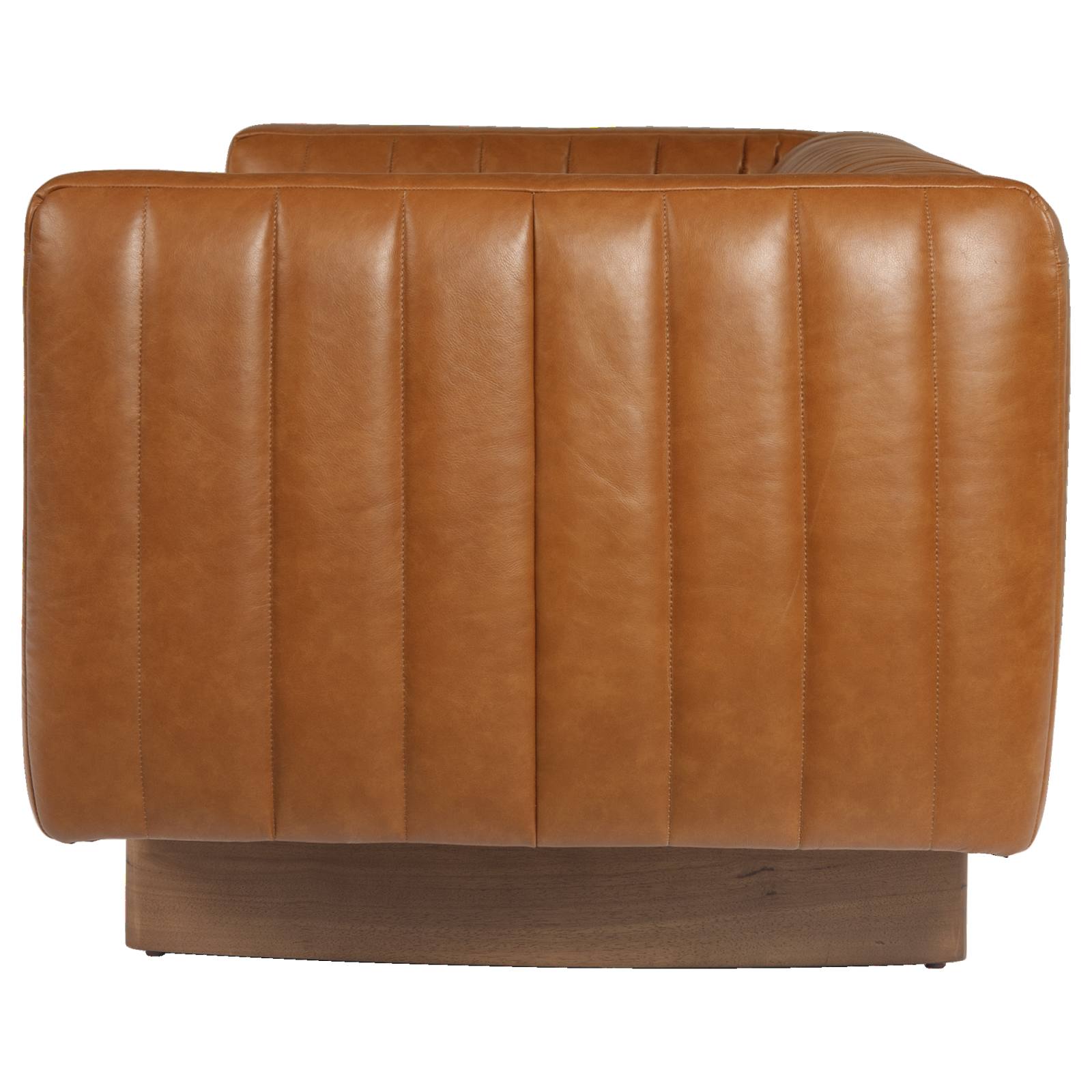 Risson 3 Seater Leather Sofa, Roche Tan