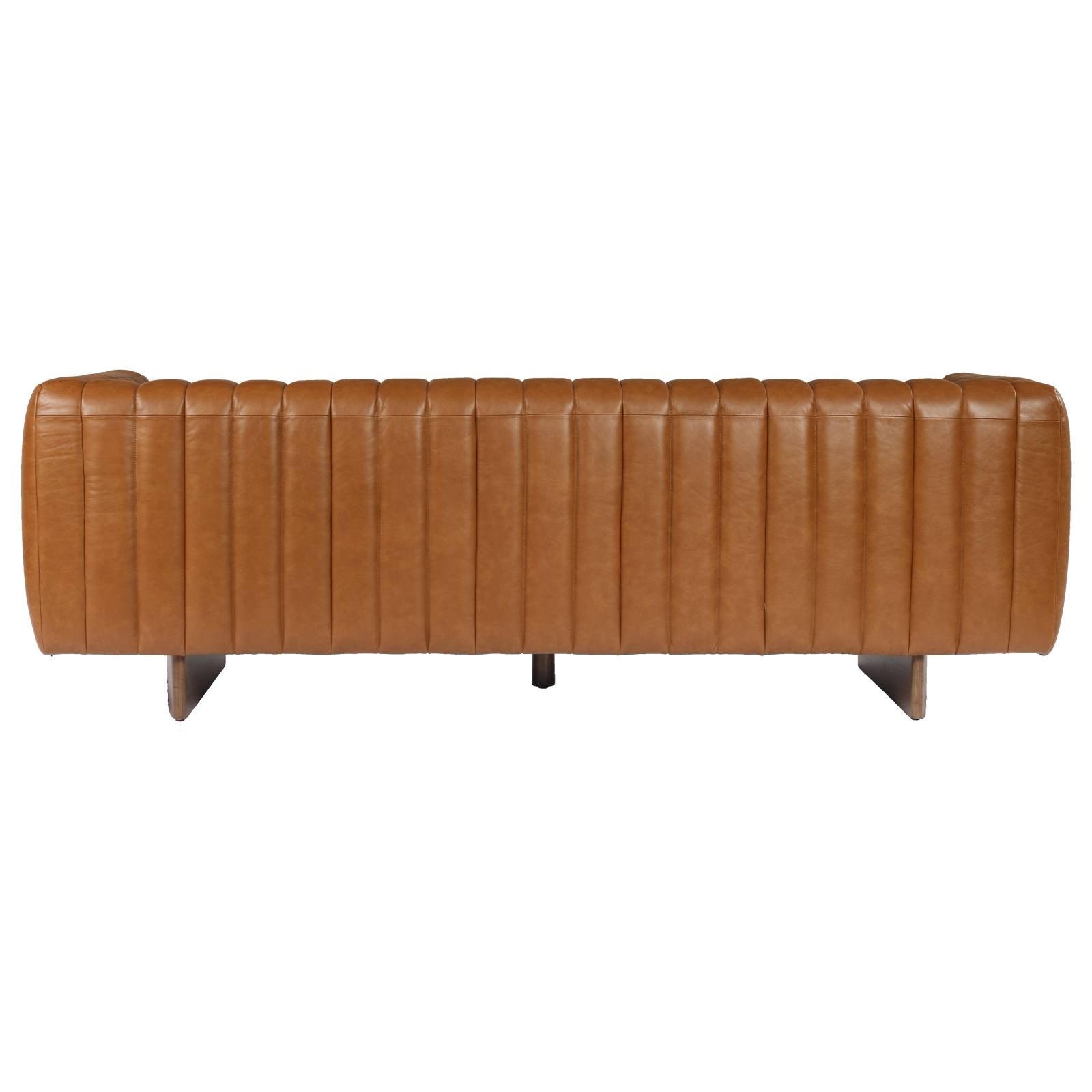 Risson 3 Seater Leather Sofa, Roche Tan