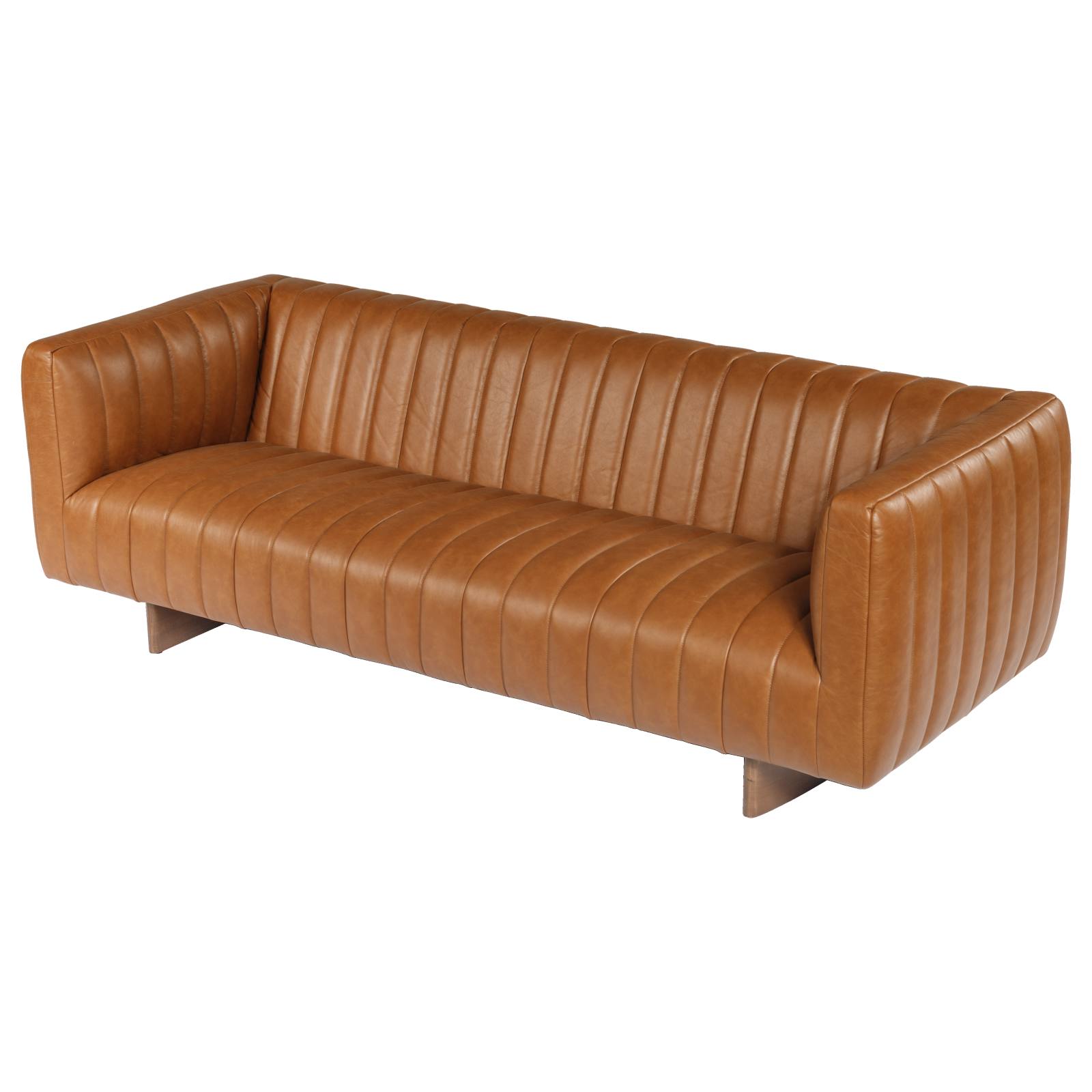 Risson 3 Seater Leather Sofa, Roche Tan