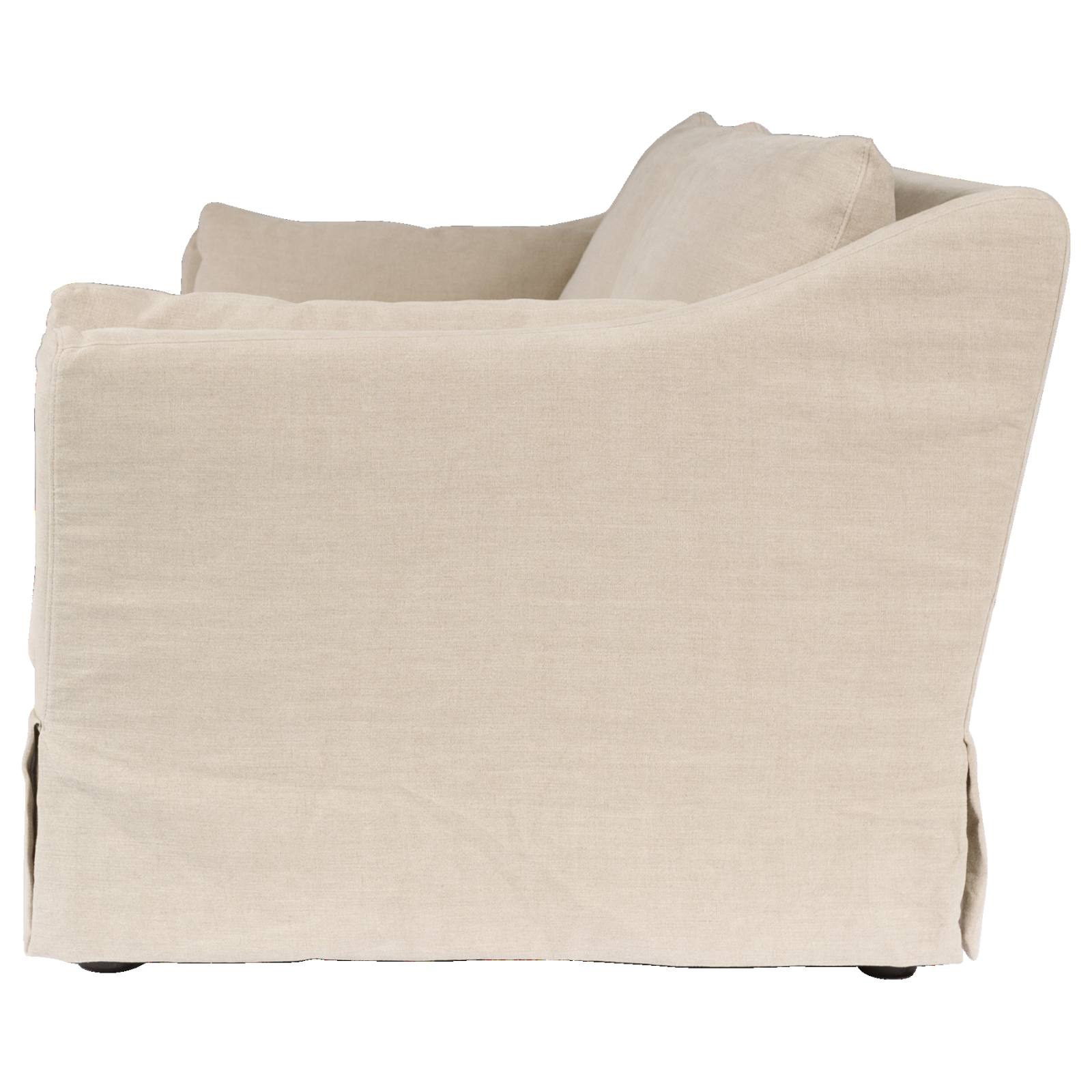 Taplin 3 Seater Linen Sofa, Natural