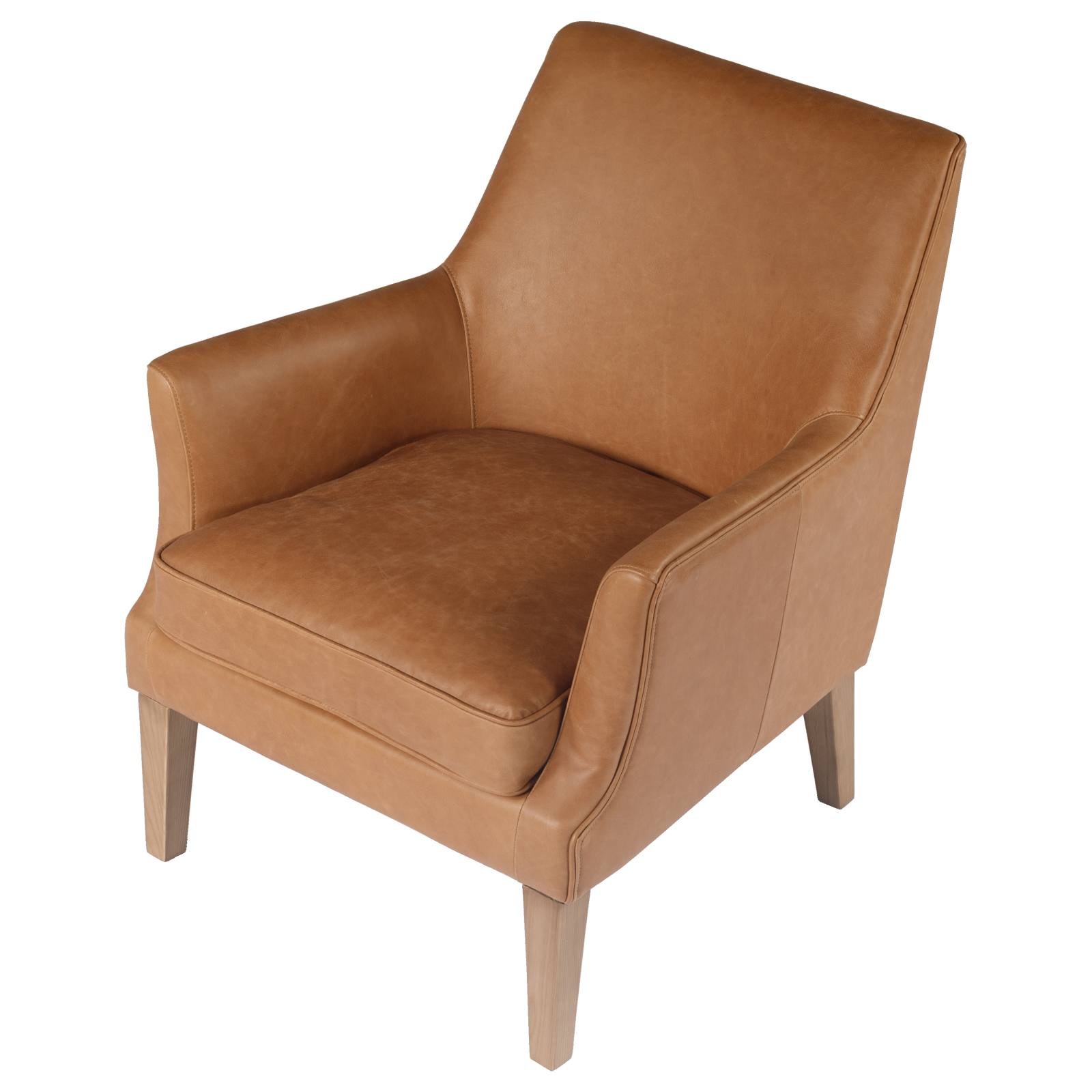 Ellie Leather Armchair, Hazelnut Tan