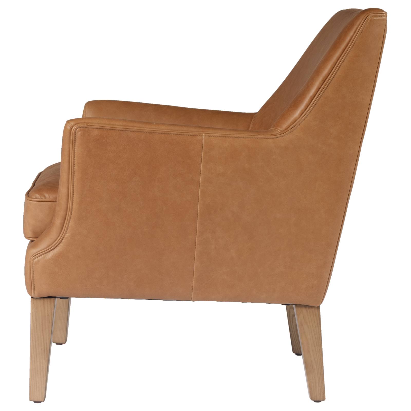 Ellie Leather Armchair, Hazelnut Tan