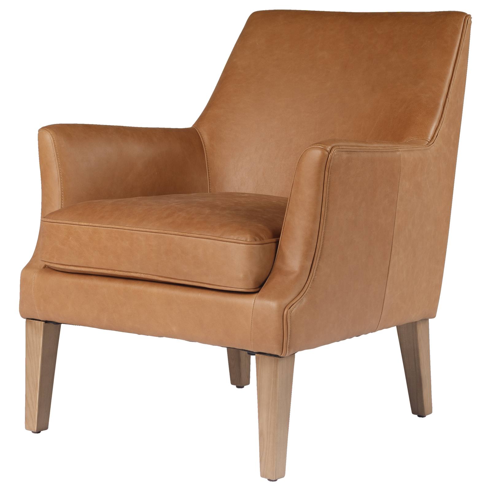 Ellie Leather Armchair, Hazelnut Tan