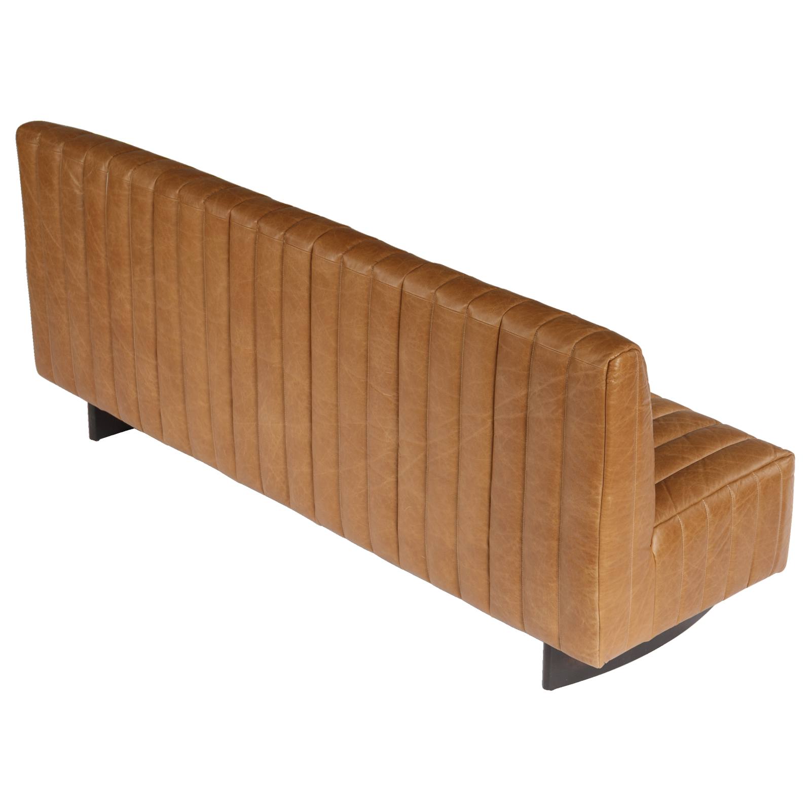 Lacey 4 Seater Leather Sofa, Natural Tan