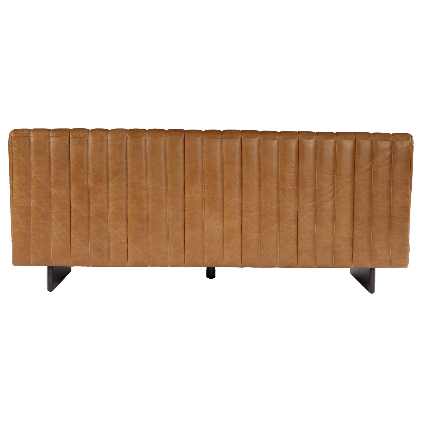 Lacey 4 Seater Leather Sofa, Natural Tan