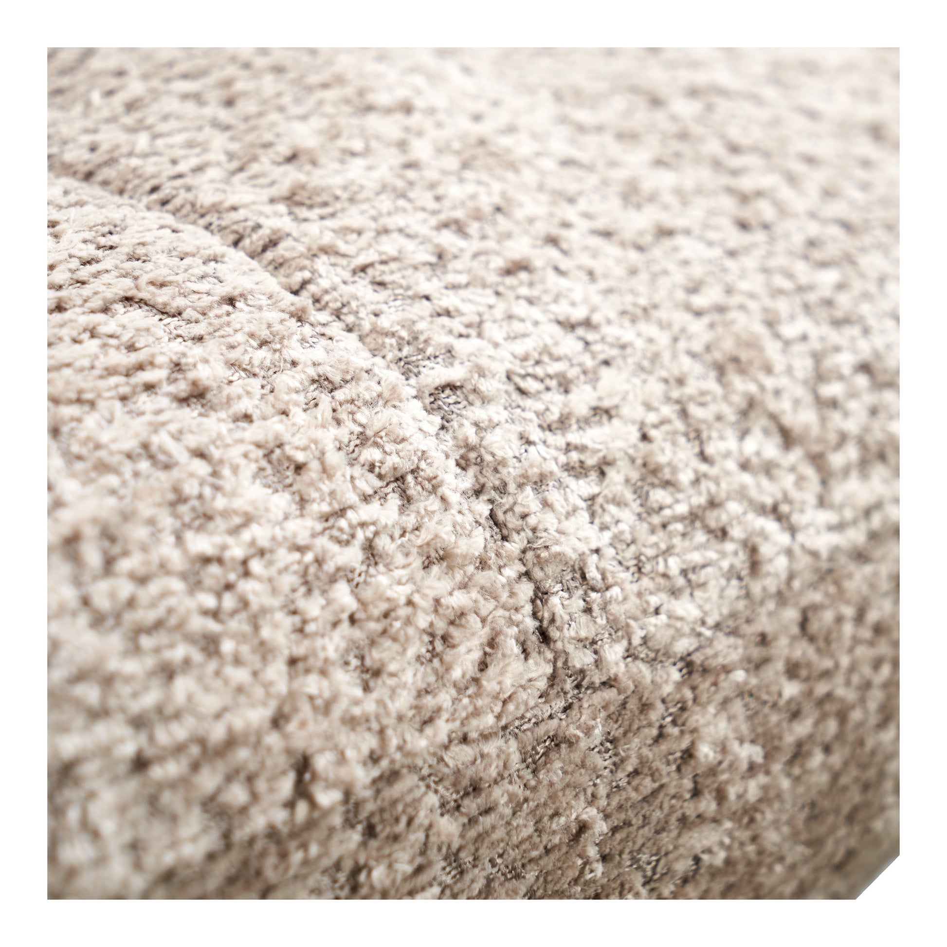 Cosma Fabric Lounge Chair, Mocha White