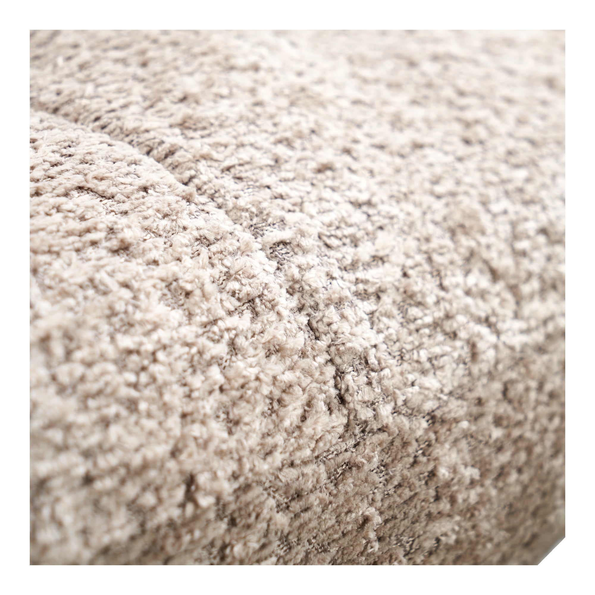 Cosma Fabric Lounge Chair, Mocha White