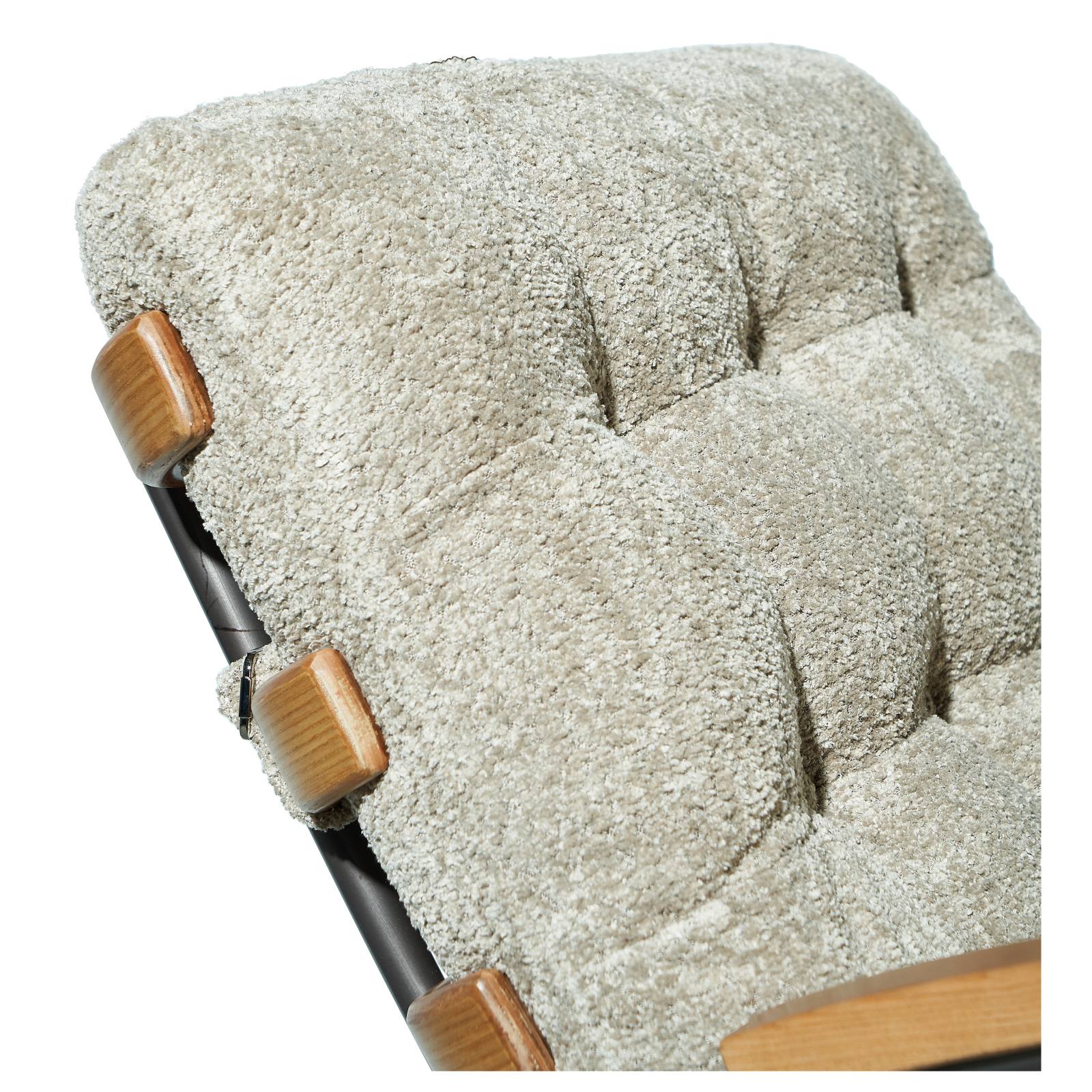 Cosma Fabric Armchair, Mocha White