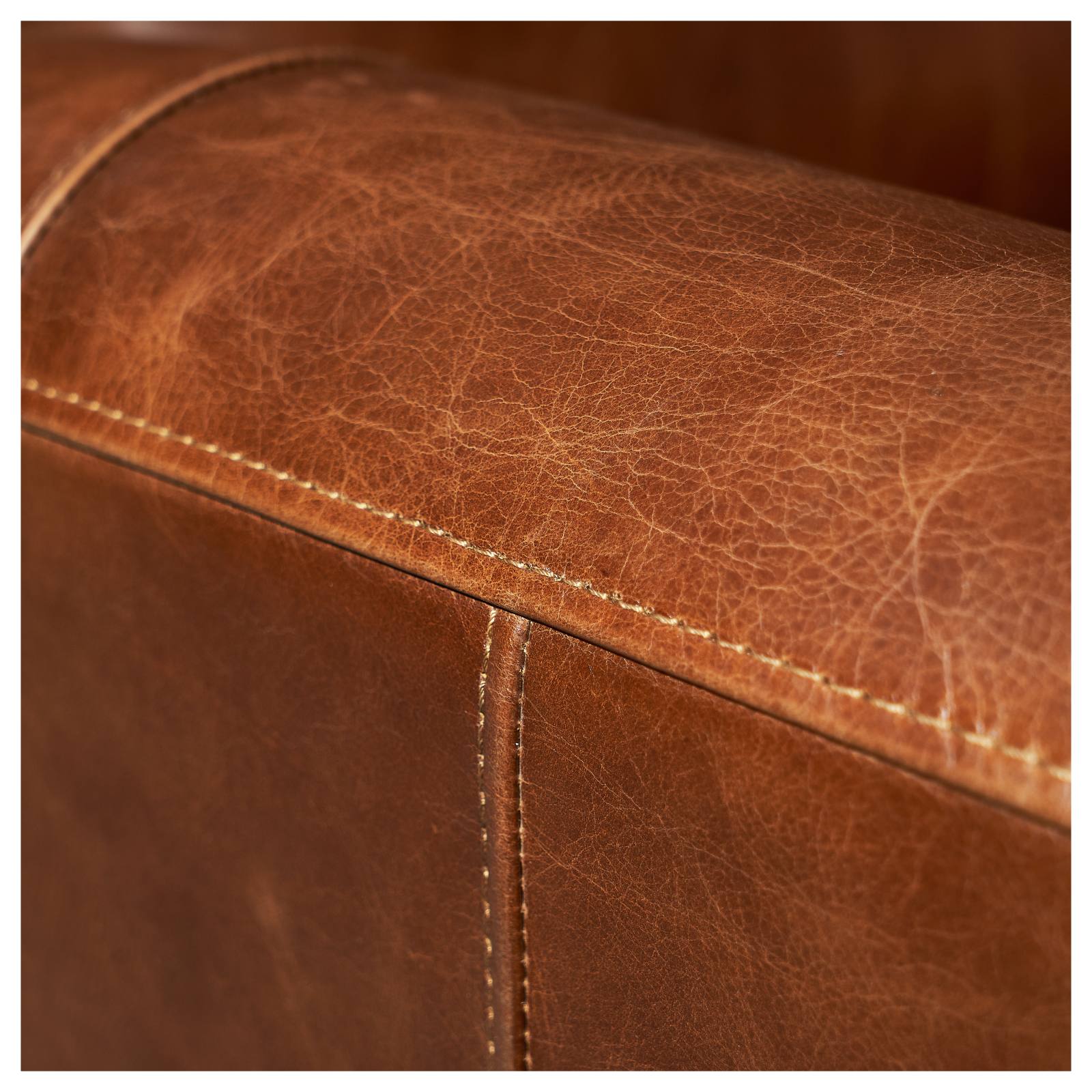 Martel Recliner Leather Armchair, Vintage Whiskey