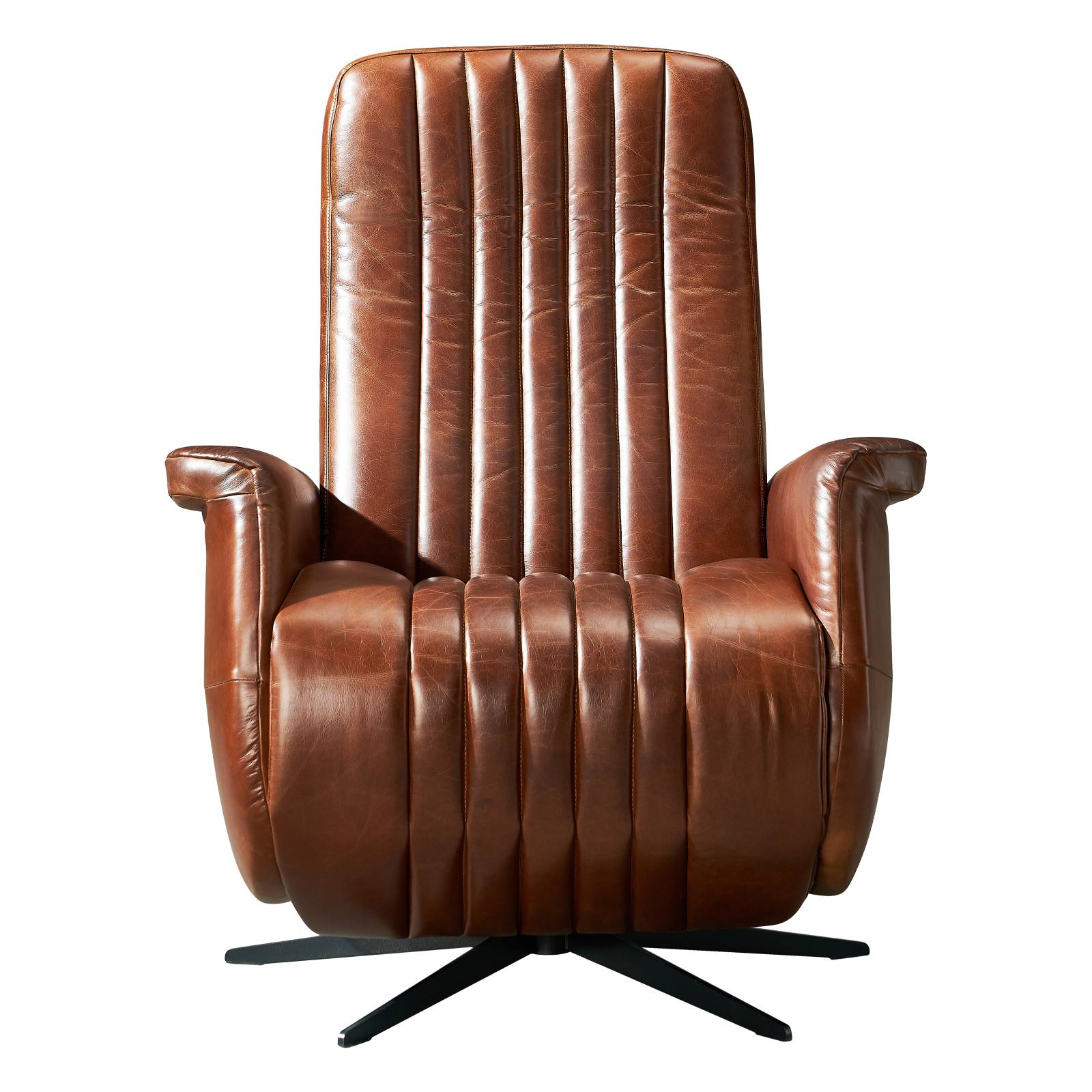 Cordell Electric Recliner Leather Armchair, Vintage Whiskey
