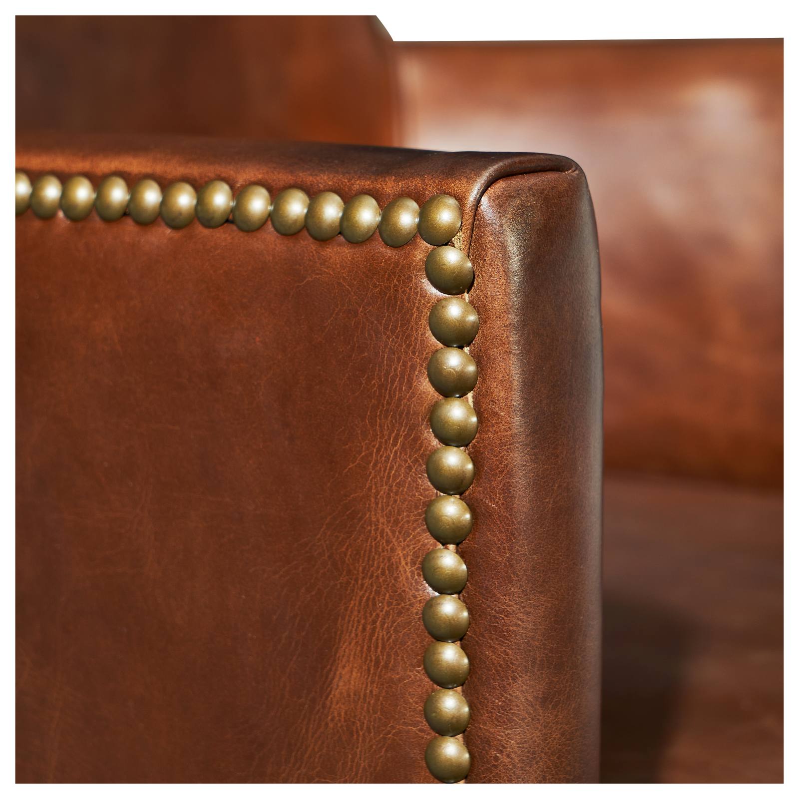 Rochelle Leather Armchair, Vintage Whiskey