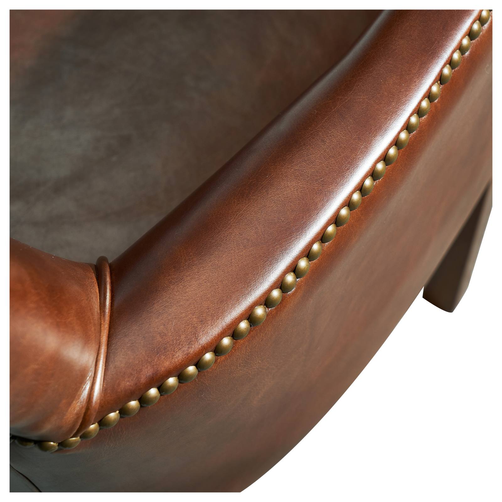 Rochelle Leather Armchair, Vintage Whiskey