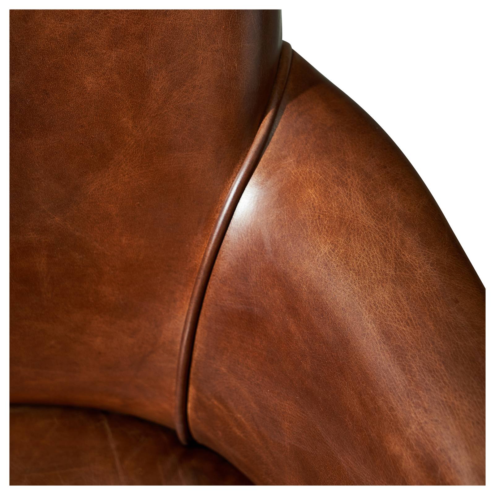 Rochelle Leather Armchair, Vintage Whiskey