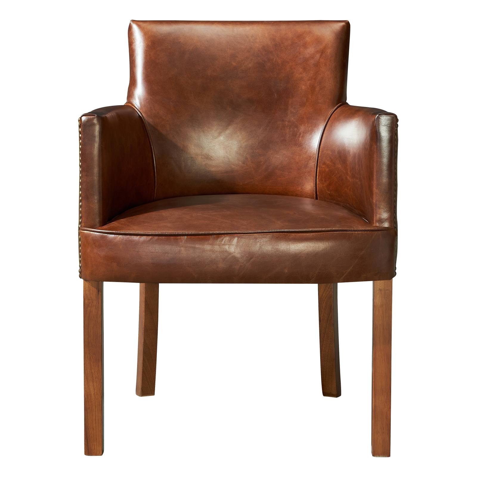 Rochelle Leather Armchair, Vintage Whiskey