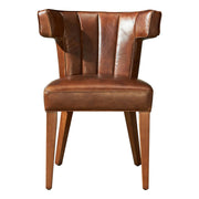Cheval Leather Dining Chair, Vintage Whiskey