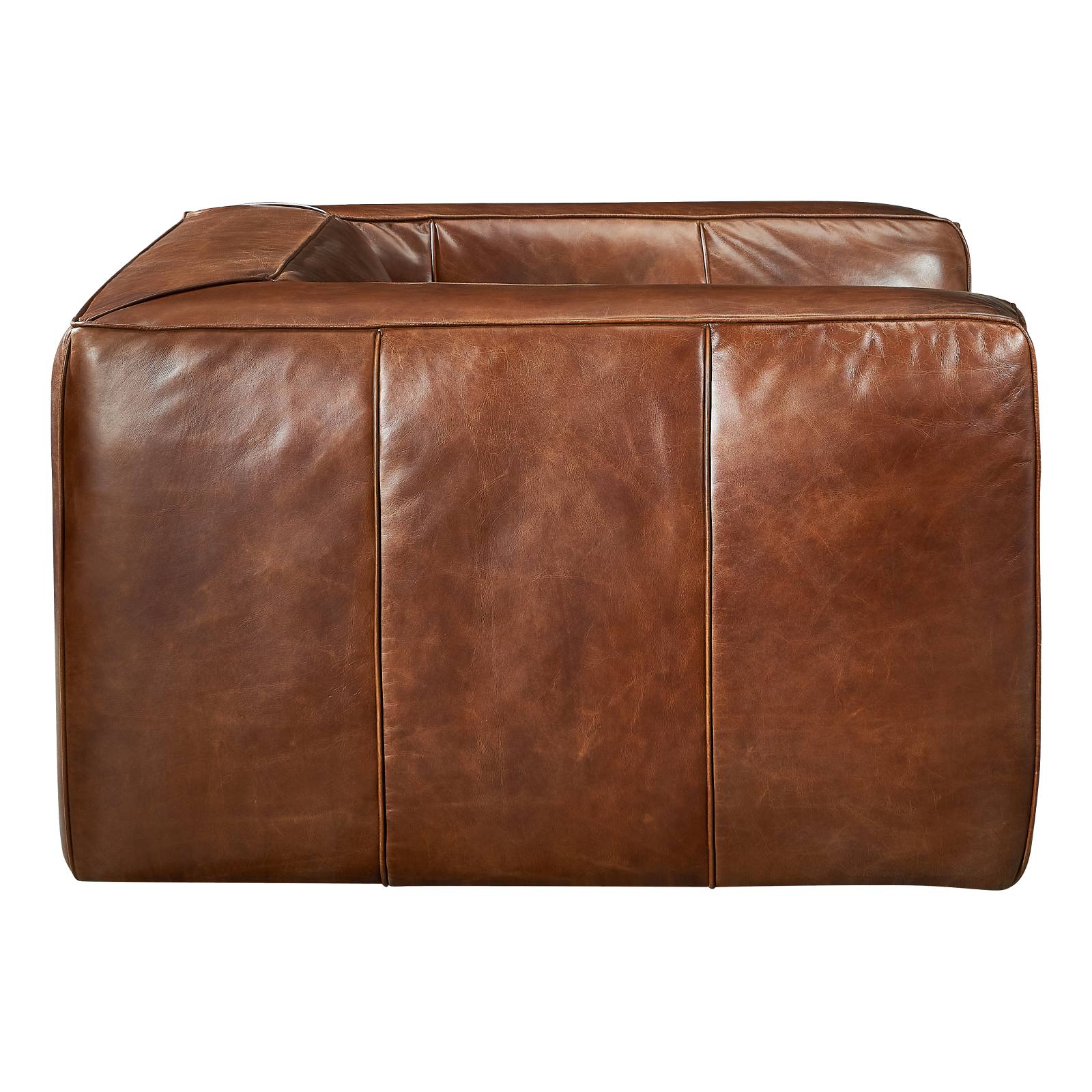 Marlon Leather Armchair, Vintage Whiskey