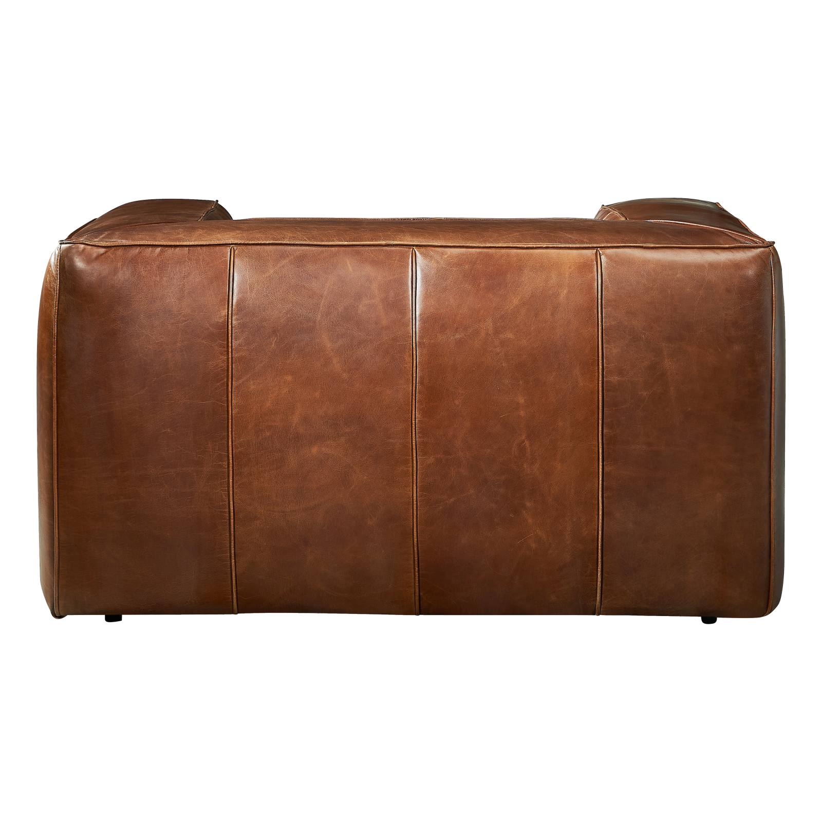 Marlon Leather Armchair, Vintage Whiskey
