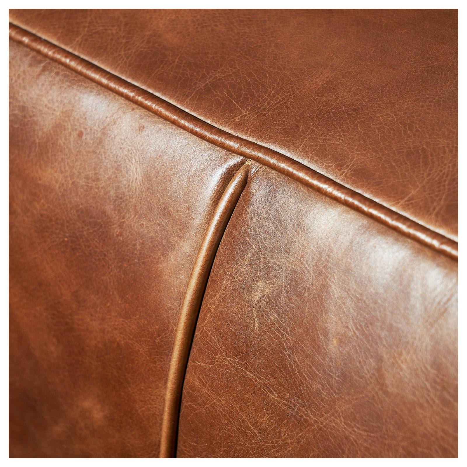 Marlon Leather Armchair, Vintage Whiskey