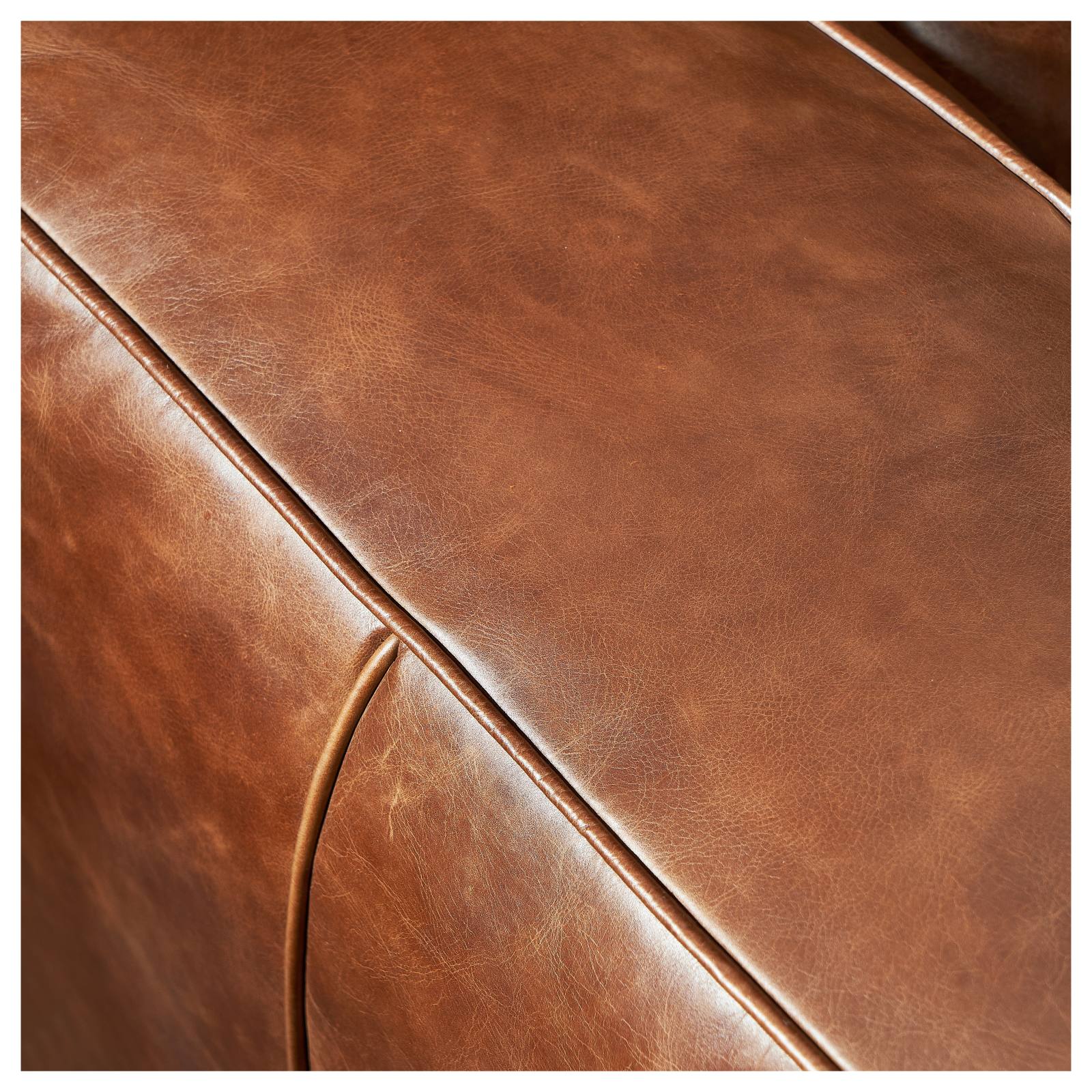 Marlon Leather Armchair, Vintage Whiskey