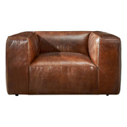 Marlon Leather Armchair, Vintage Whiskey