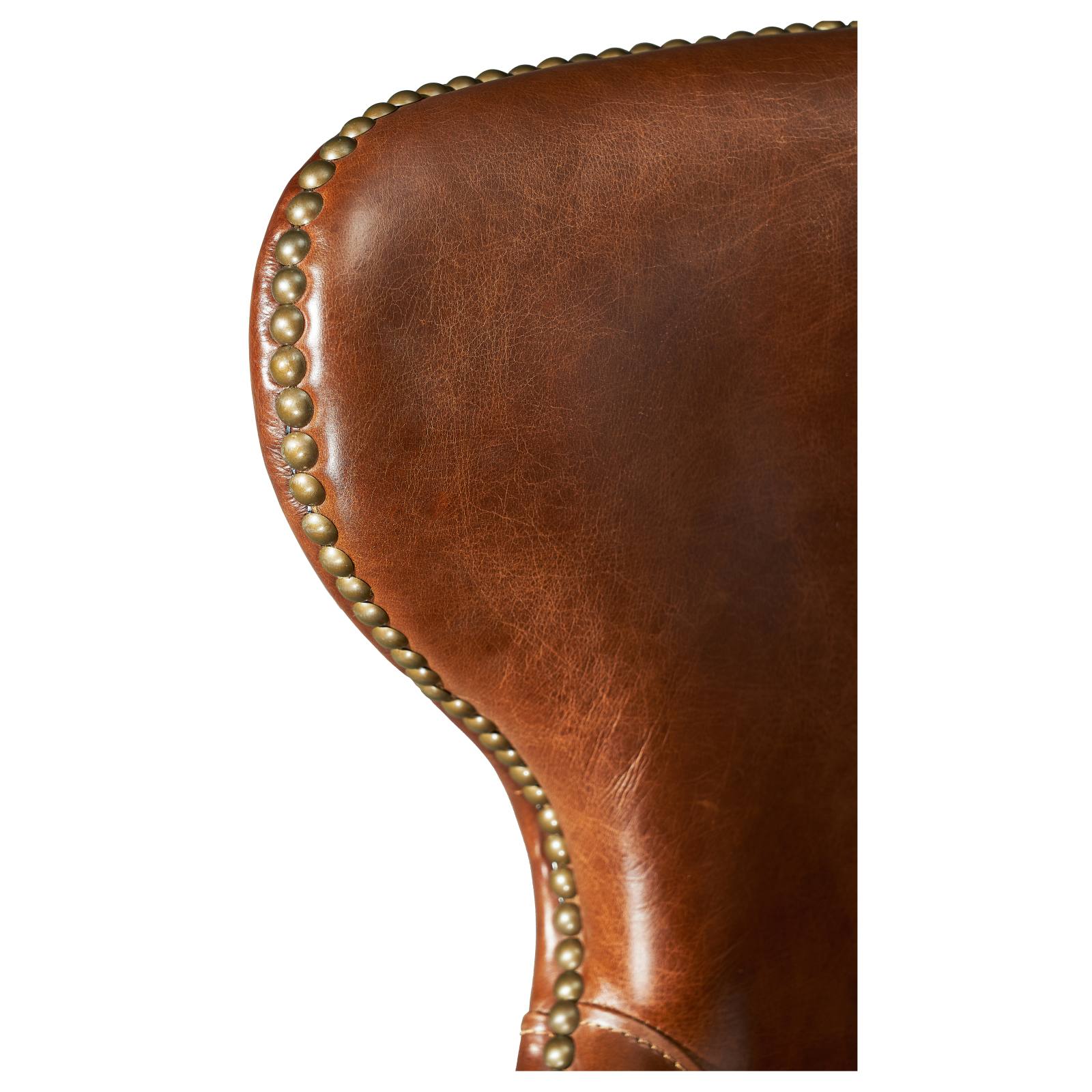 Maya Leather Armchair, Vintage Whiskey