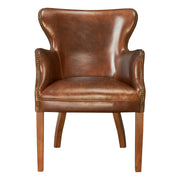 Maya Leather Armchair, Vintage Whiskey